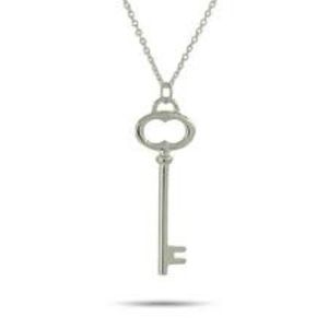Silver Necklace with Key Pendant