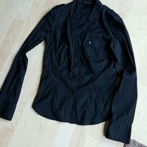A/X Armani Exchange black dress shirt Medium