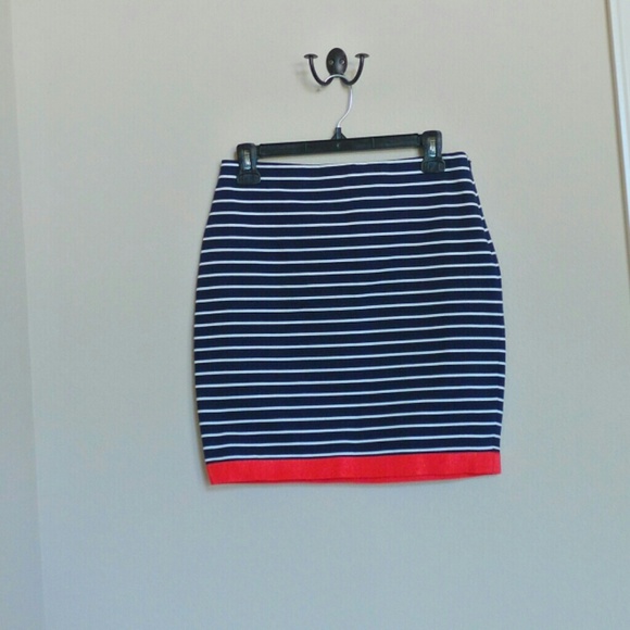 Ann Taylor orange trim skirt - Picture 1 of 3