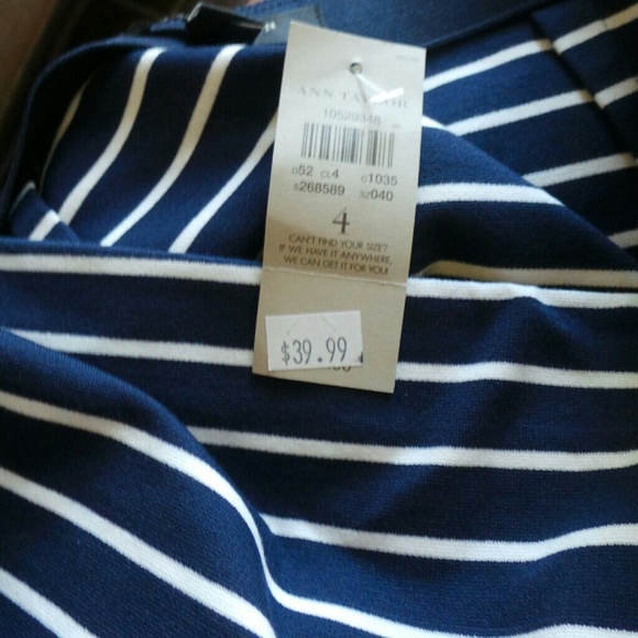 Ann Taylor orange trim skirt - Picture 2 of 3