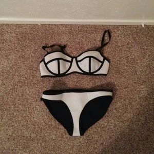 White triangle dupe bikini