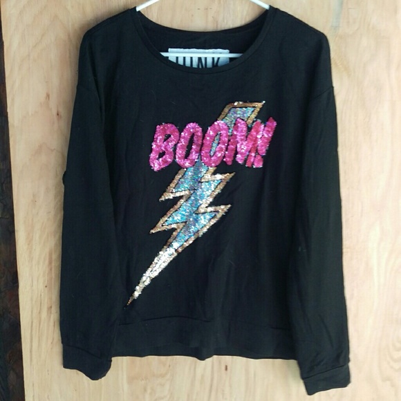 Victorias Secret PINK Sequin Boom Crew