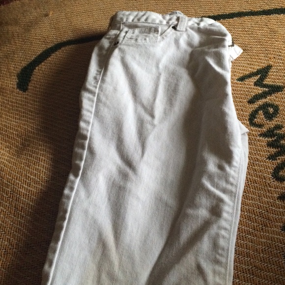 All white jeans