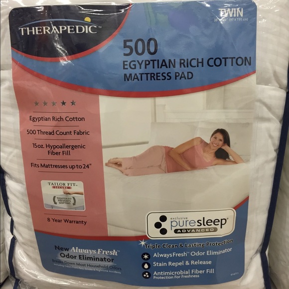Therapedic 500-Count Twin Mattress Pad