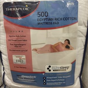 Therapedic 500-Count Twin Mattress Pad