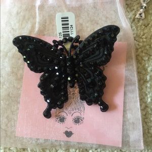 Tarina Tarantino black butterfly ring