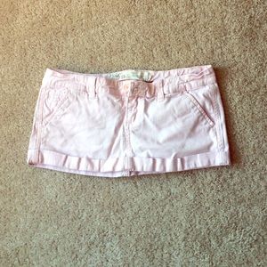 Pink mini skirt