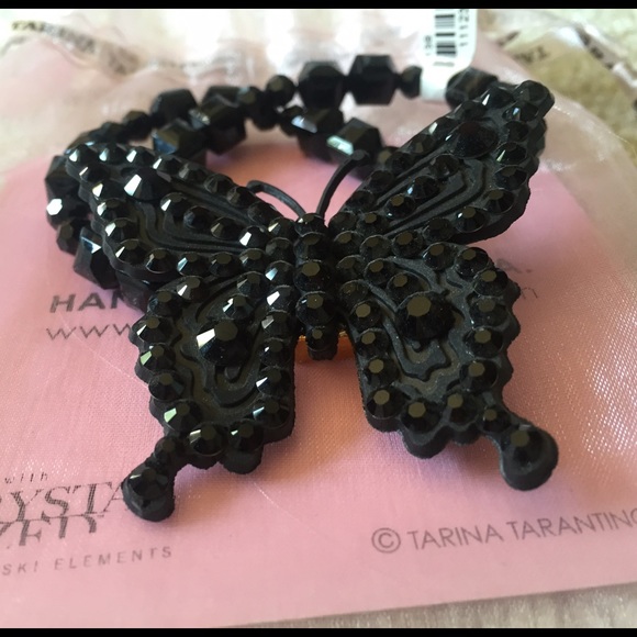Tarina Tarantino black butterfly bracelet - Picture 1 of 1