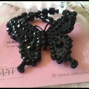 Tarina Tarantino black butterfly bracelet