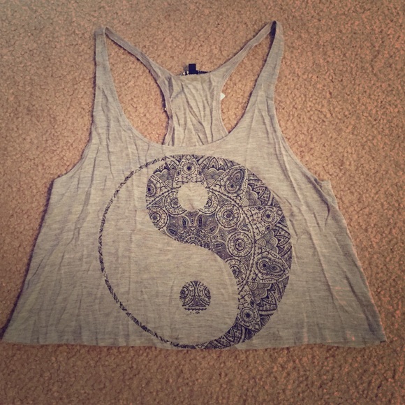 Ying-Yang Racerback Croptop