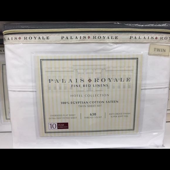 Palais Royale Twin White Sheets