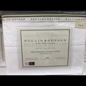 Palais Royale Twin White Sheets