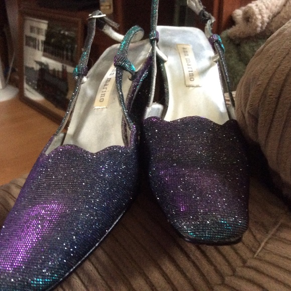 Ann Marino Shoes - Ann Morino holographic sling backs size 7