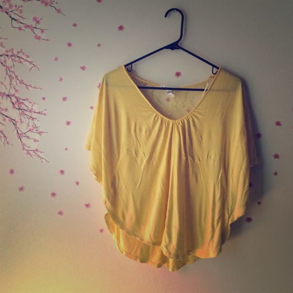 Yellow poncho shirt