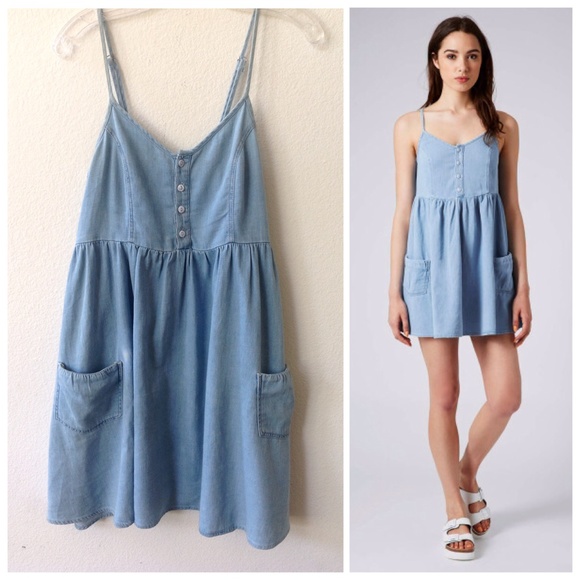 babydoll denim dress