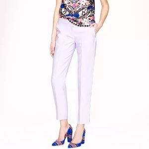 Jcrew collection scalloped purple pants