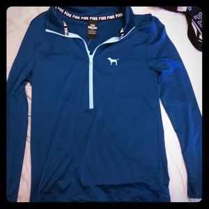 NWT VS pink deep zip size medium