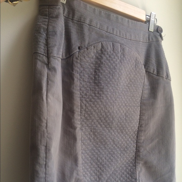 Leifsdottir Alicante Greg Quilted Denim Skirt