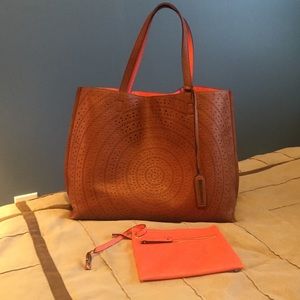 Reversible purse with small bag