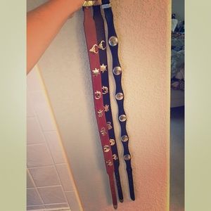 Set of three western belts