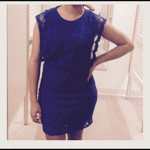 Royal Blue Lace Dress