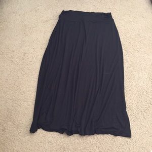 Merona Brand Black Stretch Maxi Skirt