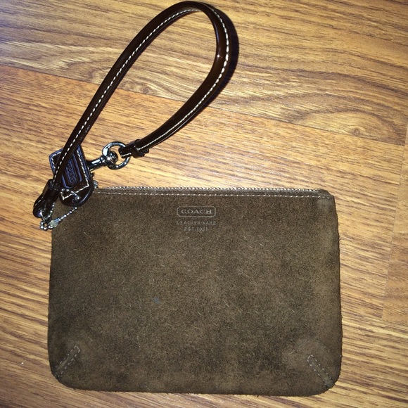 Brown Coach Wristlet - Picture 1 of 4