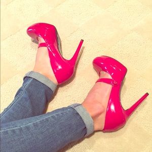 Red Jessica Simpson shoes