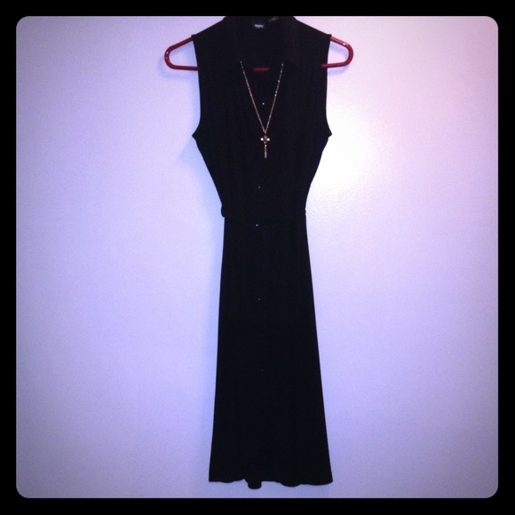 Black Mossimo Shirt Dress. Small. *Necklace Incld.
