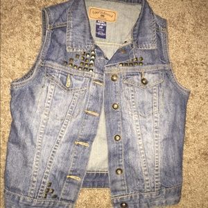 Studded jean jacket