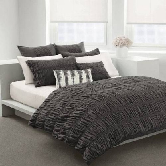 DKNY Twin Willow Slate Duvet Cover