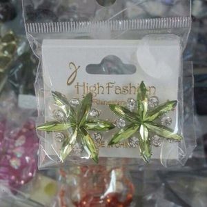 Green earrings