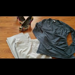 Worthington light grey pants, great for work or ca