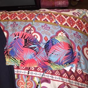 floral bikini top