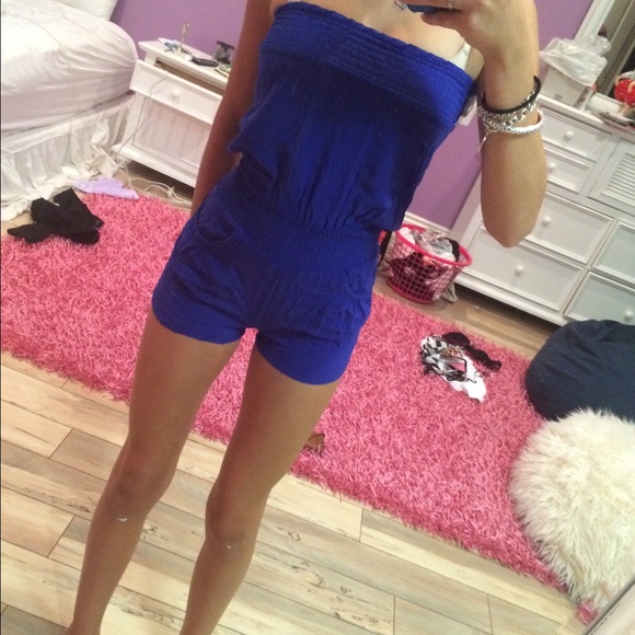 blue romper