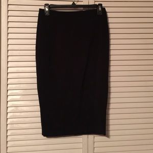 H&M black skirt with adjustable back slit