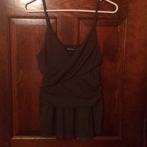Express dark grey top