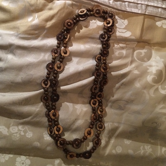 Brazilian wood, long necklace - Picture 1 of 3