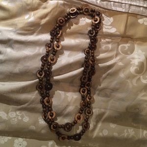 Brazilian wood, long necklace