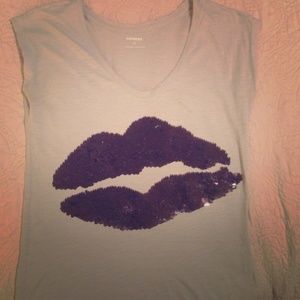 ❤️Express lip sequin shirt