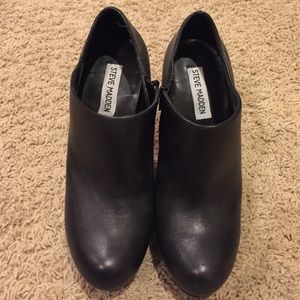 Steve Madden Black Leather Booty - Worn Once