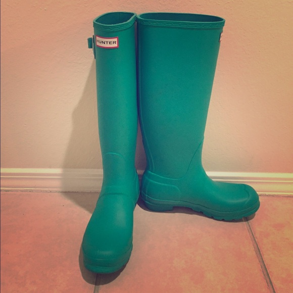 Hunter Boots - Jade Hunter Rain Boots Tall