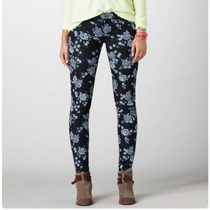 American Eagle Floral Jeggings
