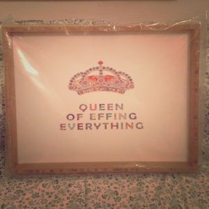 HUGE wooden tray.Still in wrapping.Adorable design