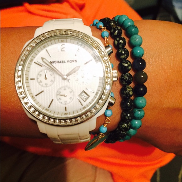 Michael Kors Accessories - Michael Kors White Watch