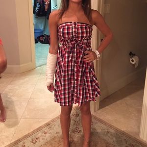 cute patriotic dress/red, white, blue