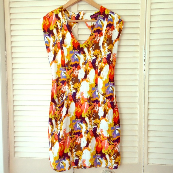 Anthropologie Dresses & Skirts - Bright and awesome cocktail dress by Maple.