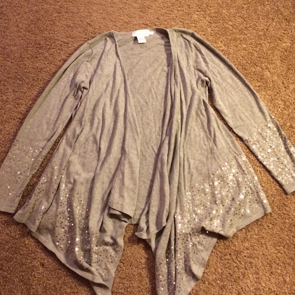 Gray sparkle cardigan