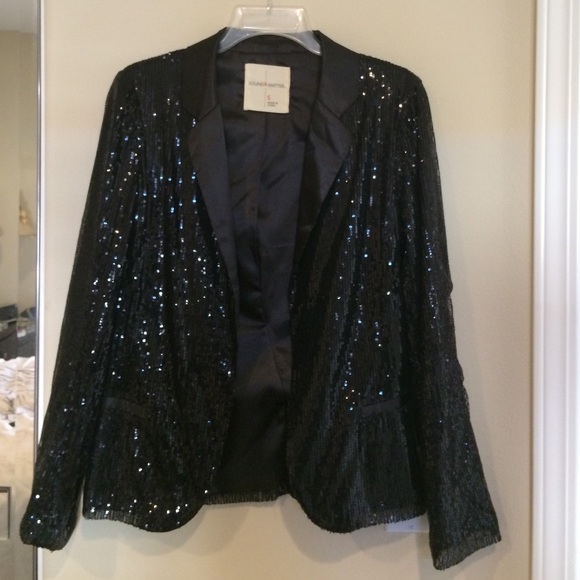 Black sequin blazer