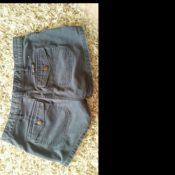 Abercrombie & Fitch navy blue shorts - Picture 3 of 3